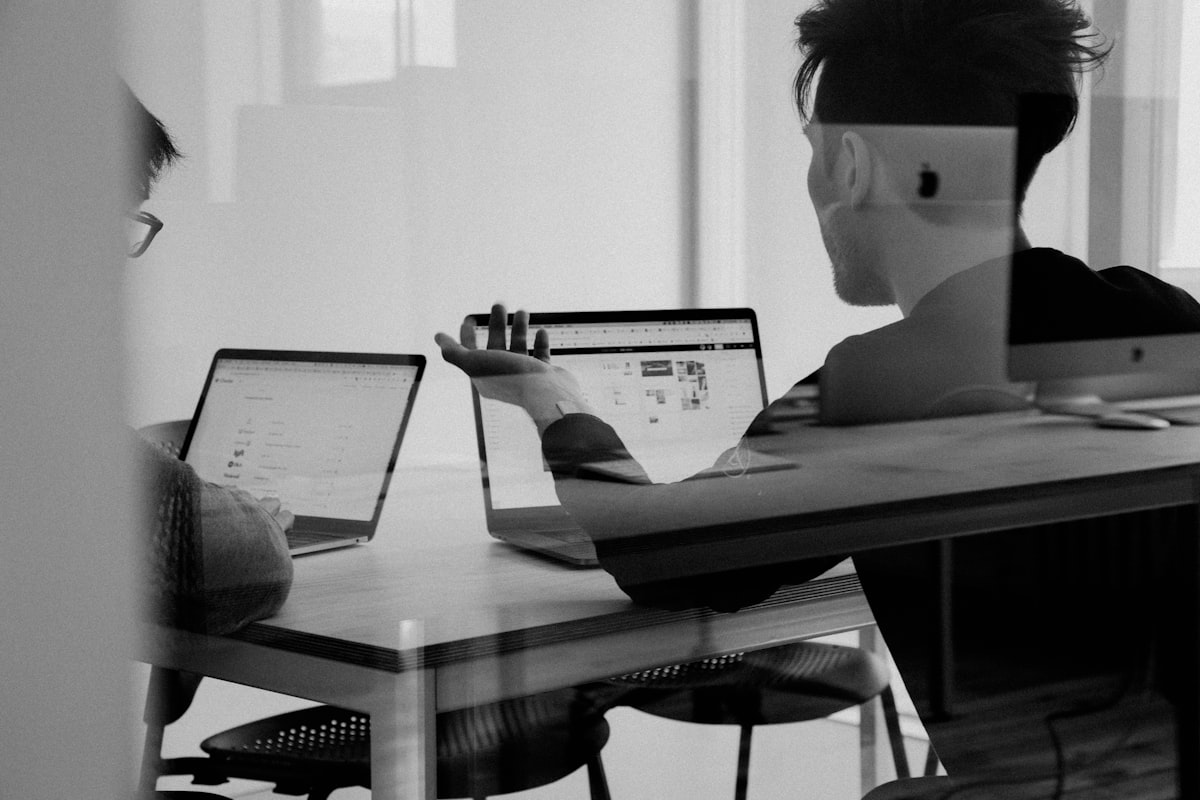 Entrepreneurs raising capital for a startup with investors